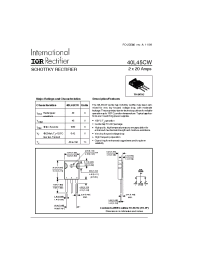 Datasheet 40l45cw manufacturer IRF